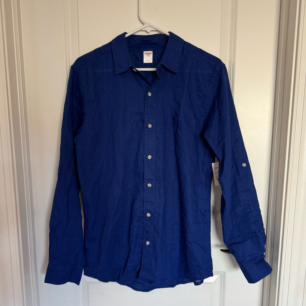 Gymboree Deep Blue Casual Button-Down Shirt - NWT